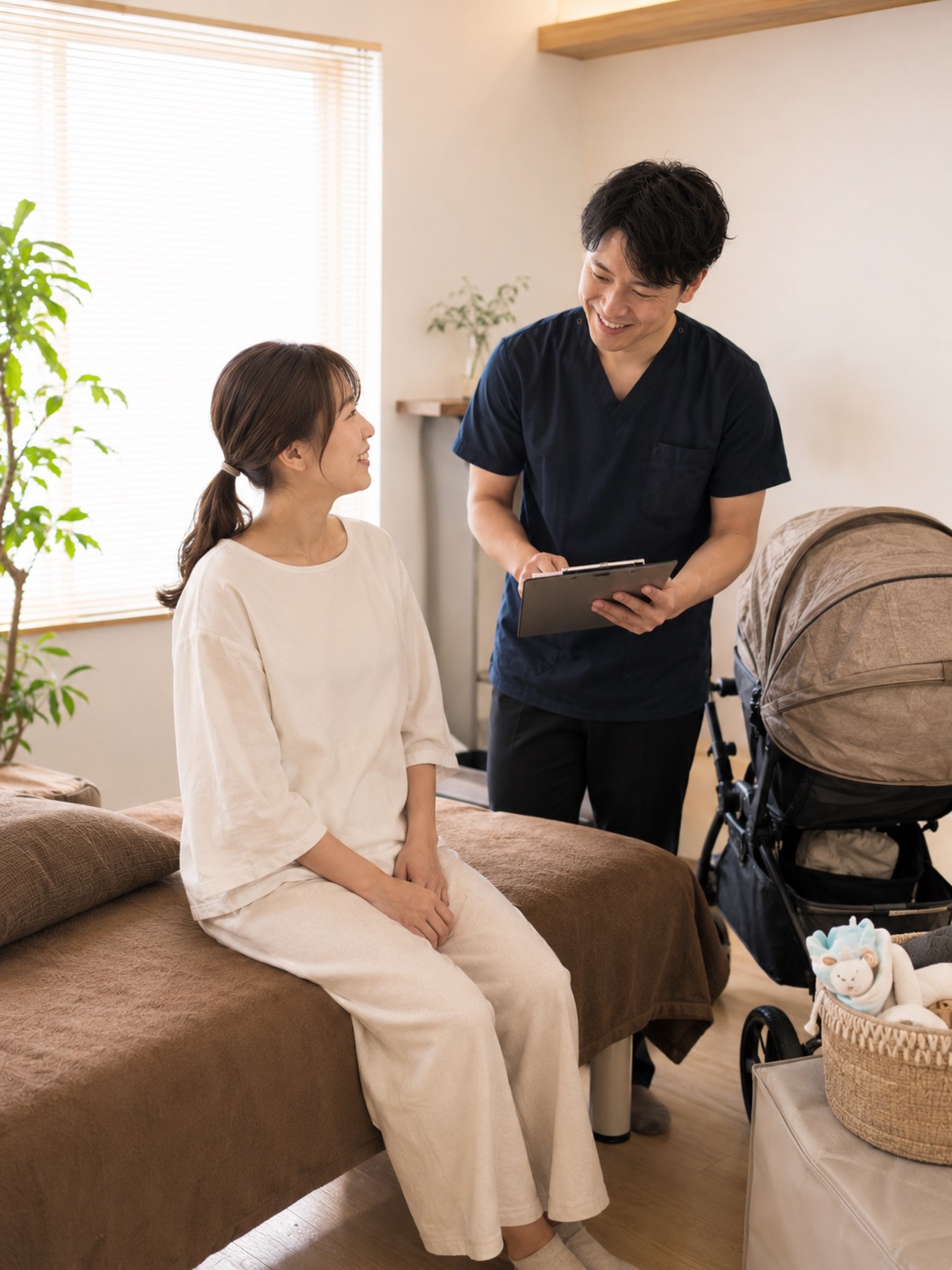 産後・子連れの方も安心してご来院いただけます